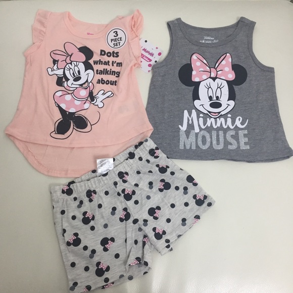 Disney Minnie Mouse Cute 3 piece set outfit - Picture 6 of 7